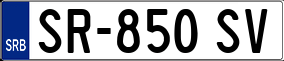 Trailer License Plate